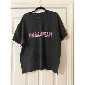 benson boone american hearts tour gray band tee 2025 women size x-large xl